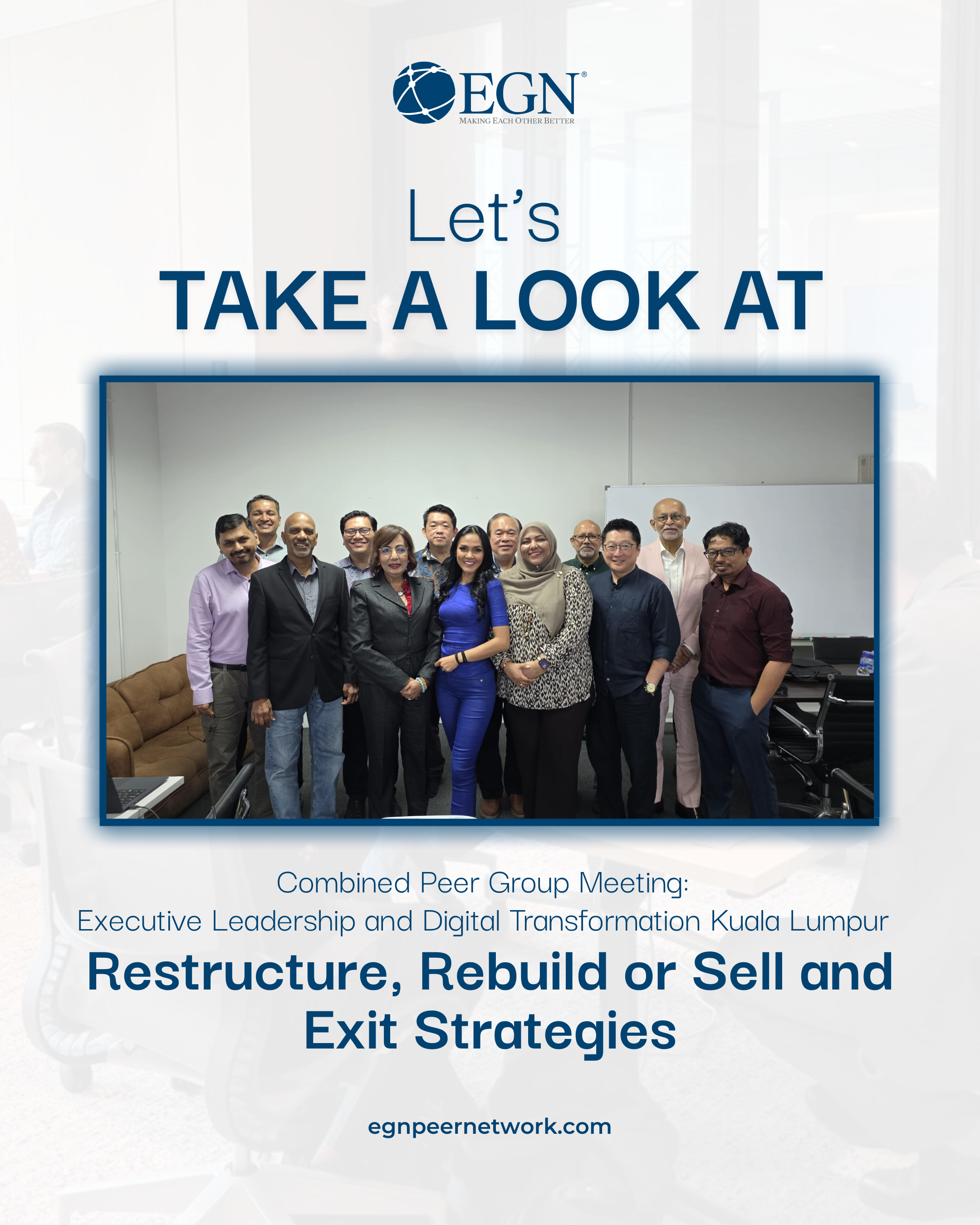 EGN Post Event: Restructure, Rebuild or Sell and Exit Strategies