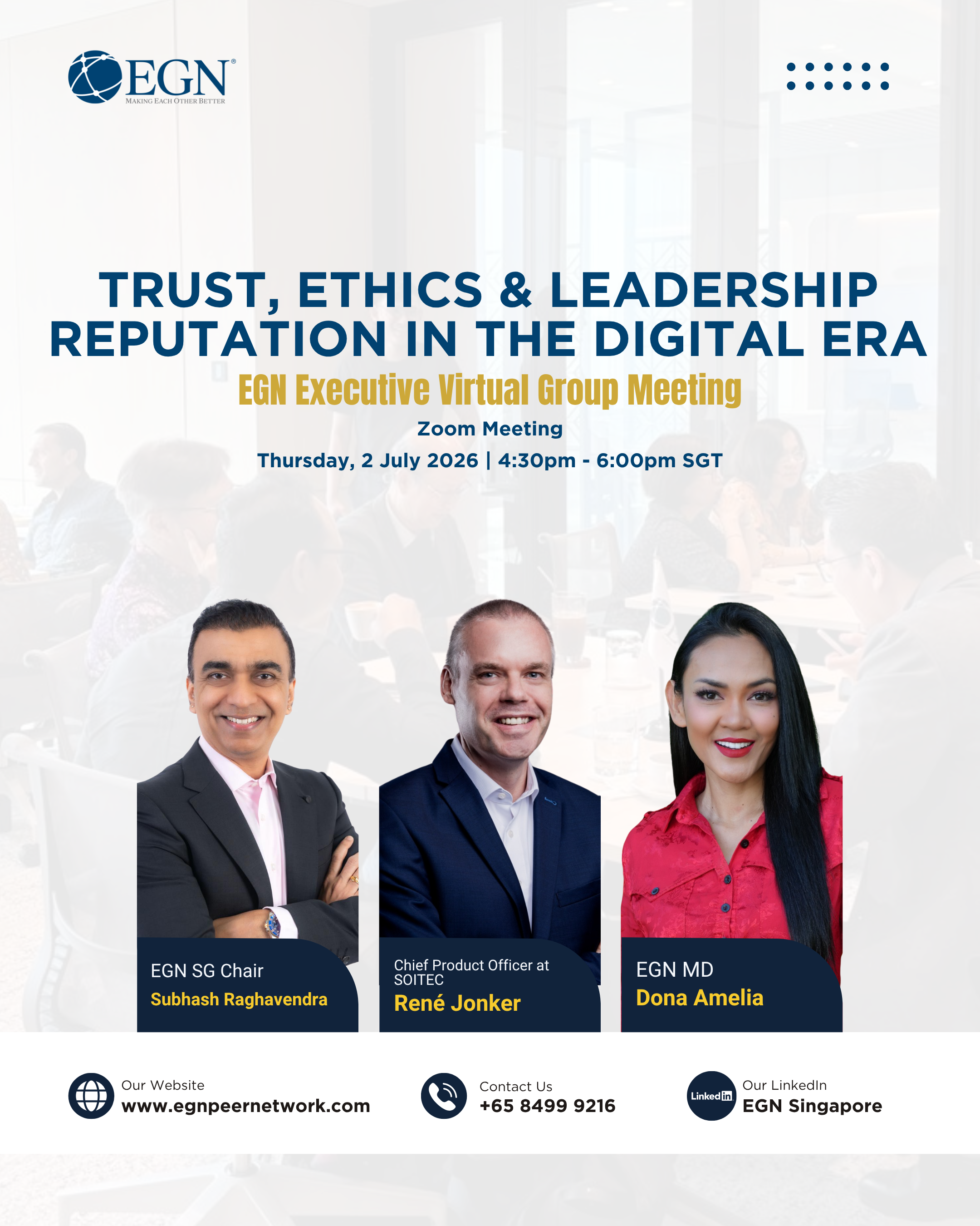 Trust, Ethics &amp; Leadership Reputation in the Digital Era