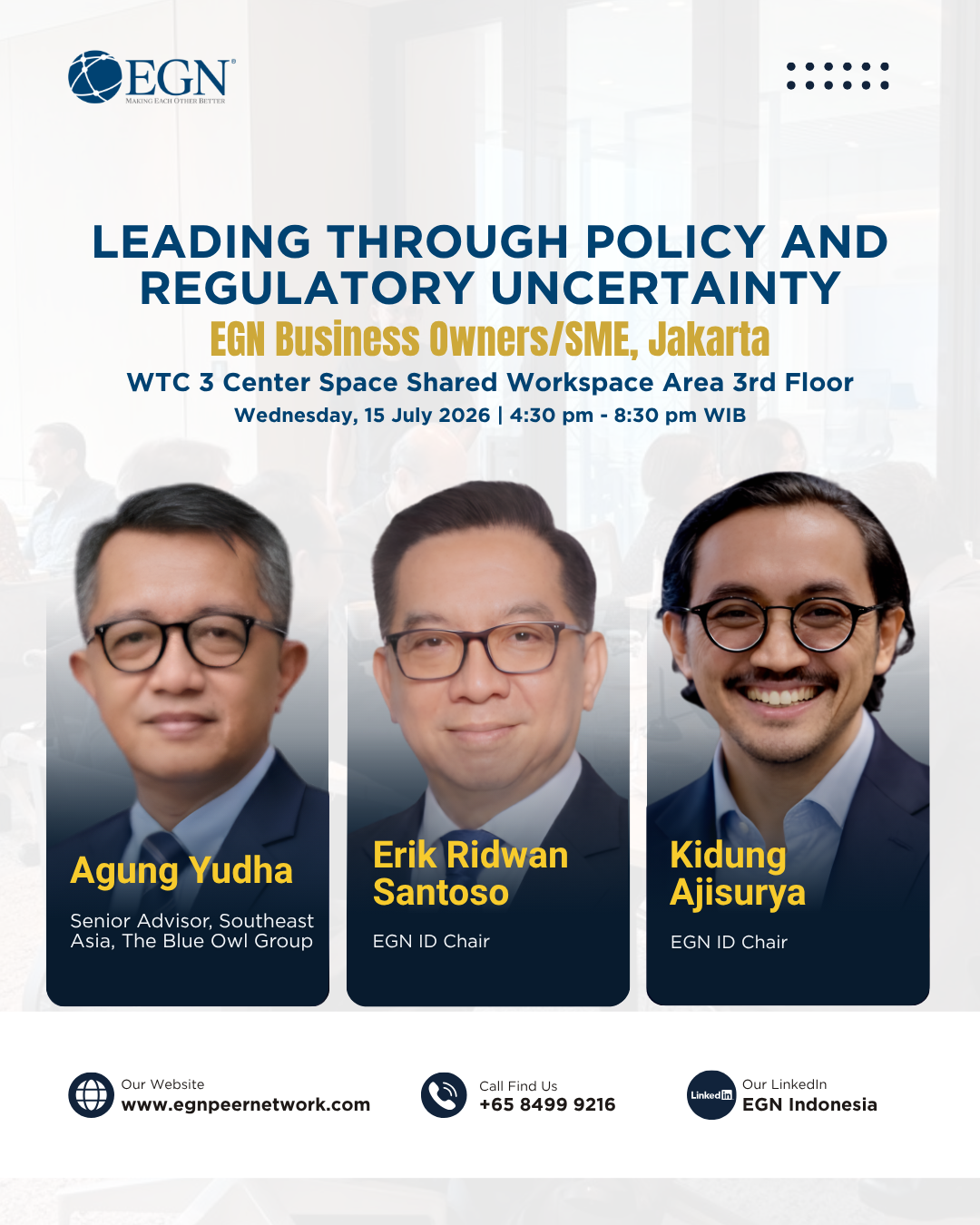 Leading Through Policy and Regulatory Uncertainty