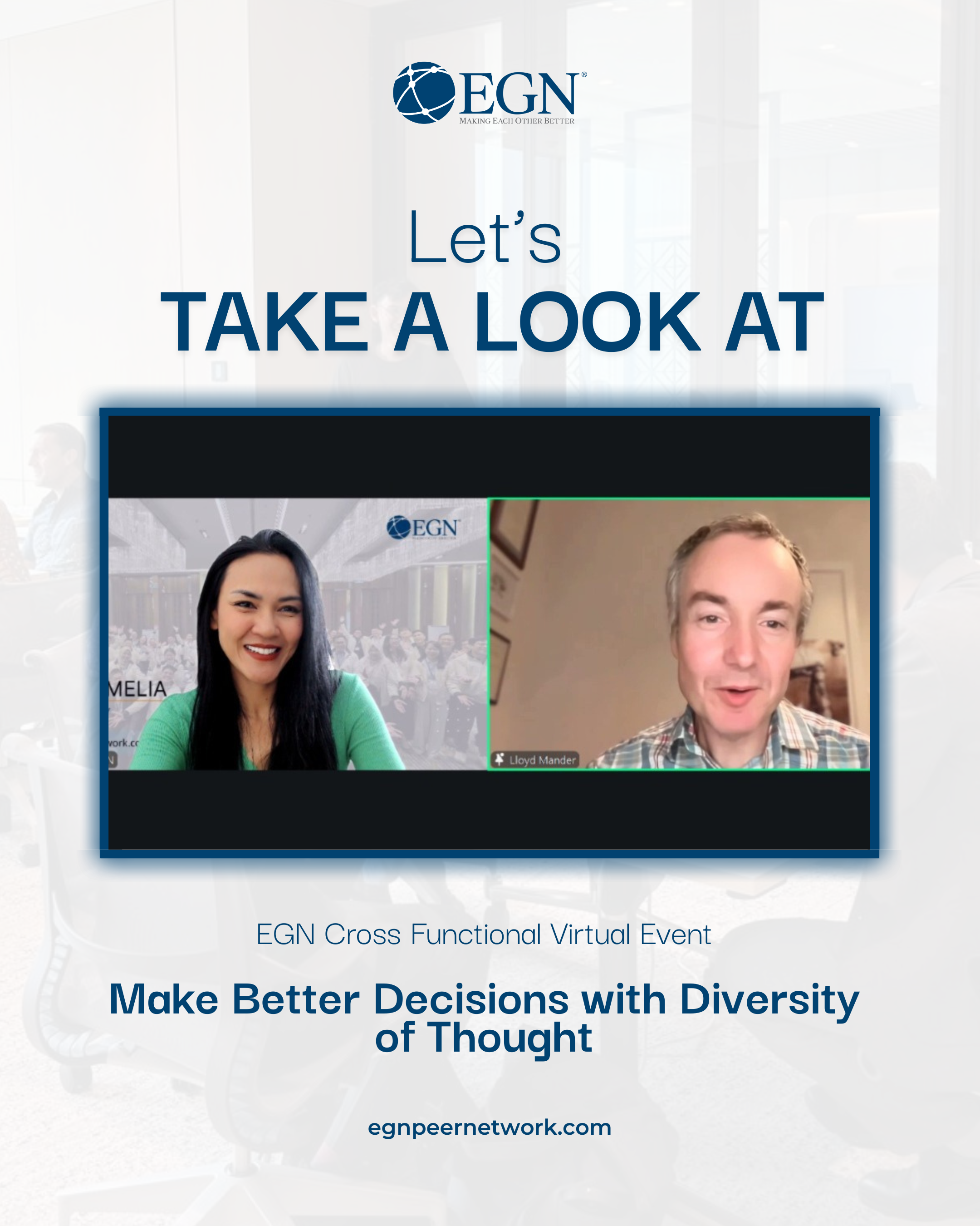 Post Event: Make Better Decisions with Diversity of Thought