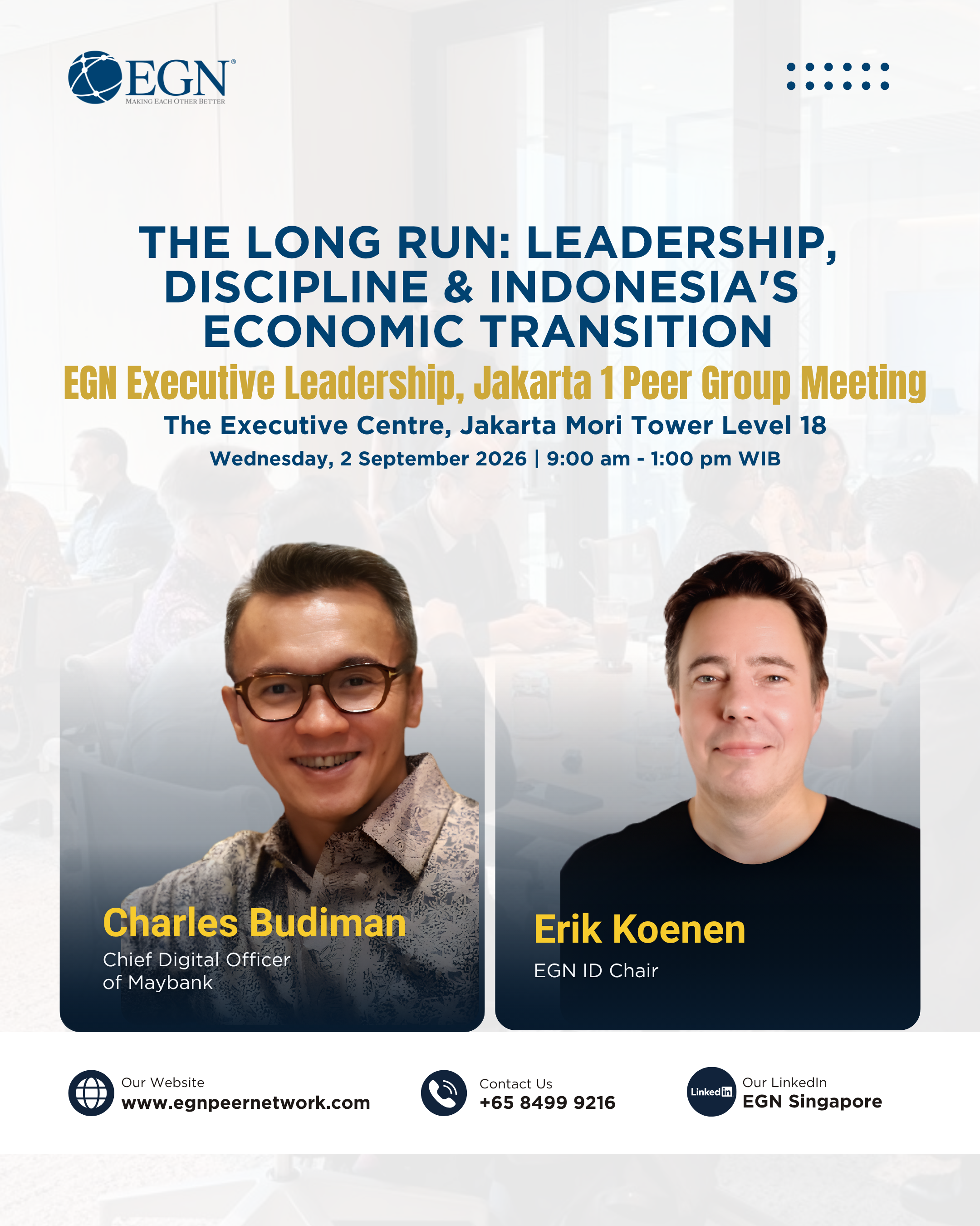 The Long Run: Leadership, Discipline &amp; Indonesia's Economic Transition