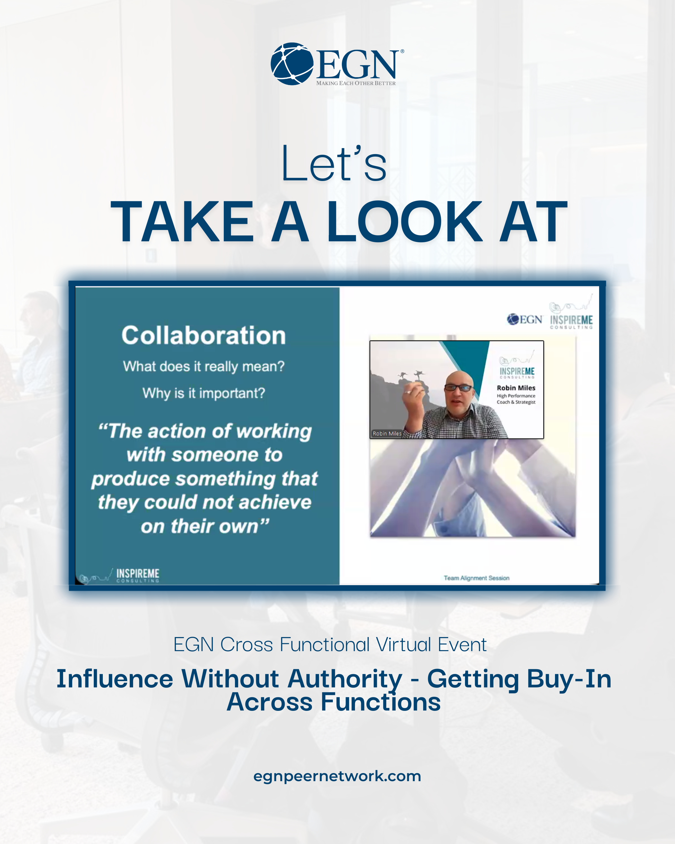 Post Event: Influence Without Authority — Getting Buy-In Across Functions