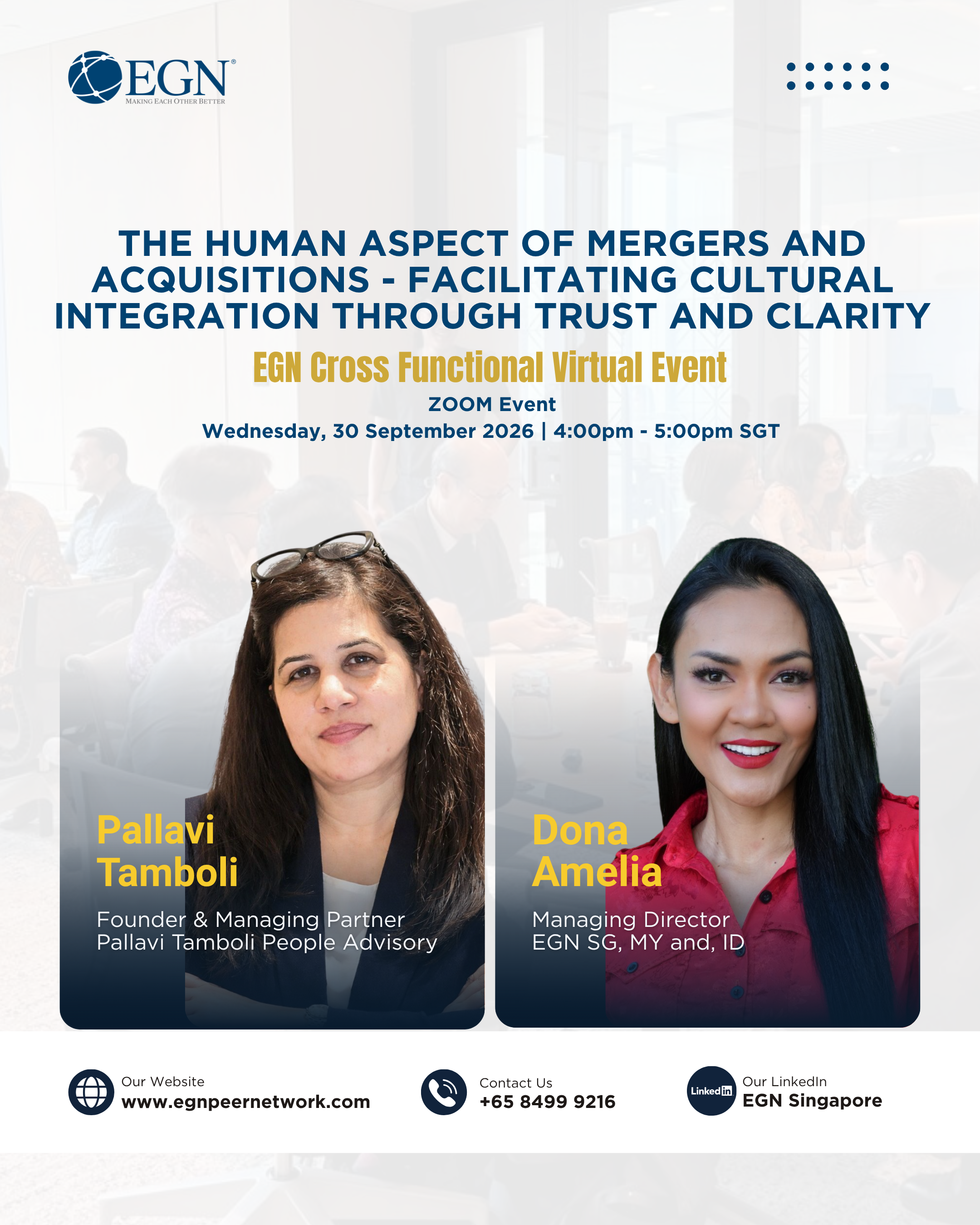 The Human Aspect of Mergers and Acquisitions - Facilitating Cultural Integration through Trust and Clarity