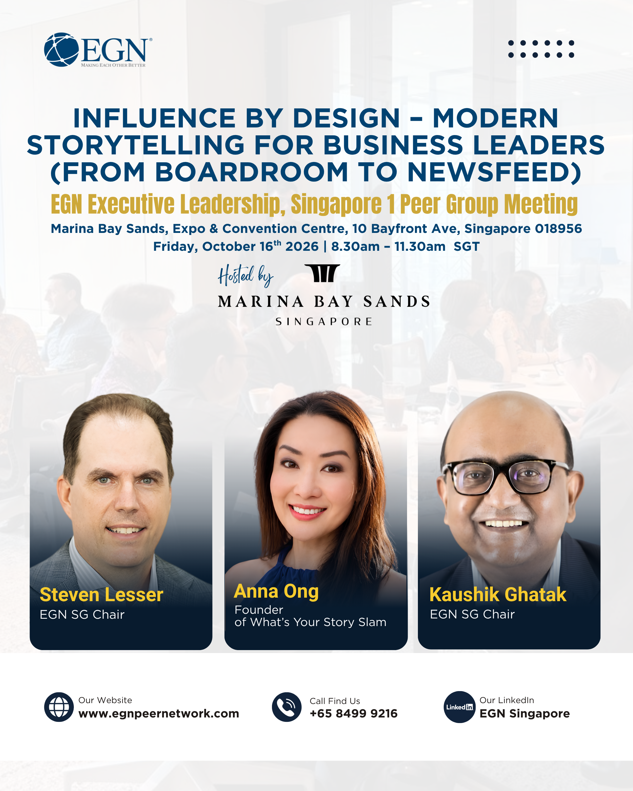Influence by Design – Modern Storytelling for Business Leaders (from boardroom to newsfeed)