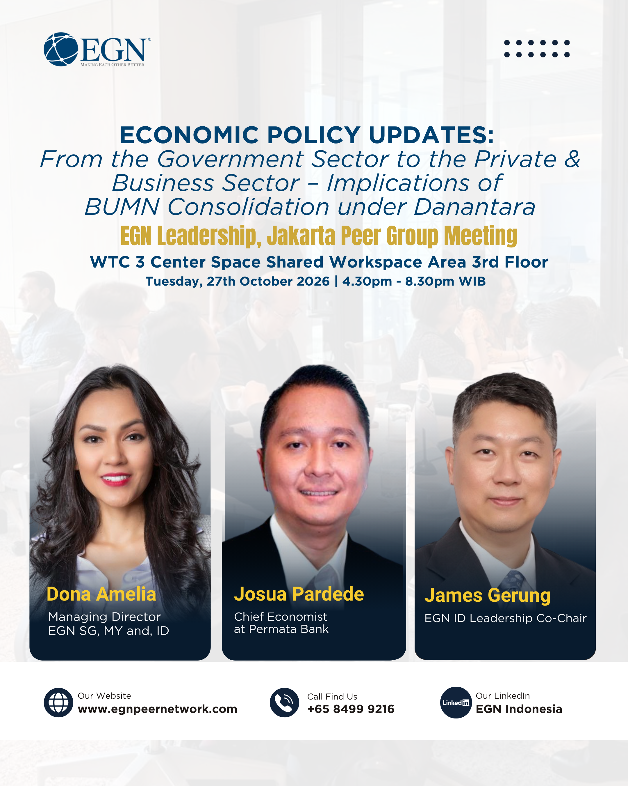 Economic Policy Updates:From the Government Sector to the Private &amp; Business Sector – Implications ofBUMN Consolidation under Danantara