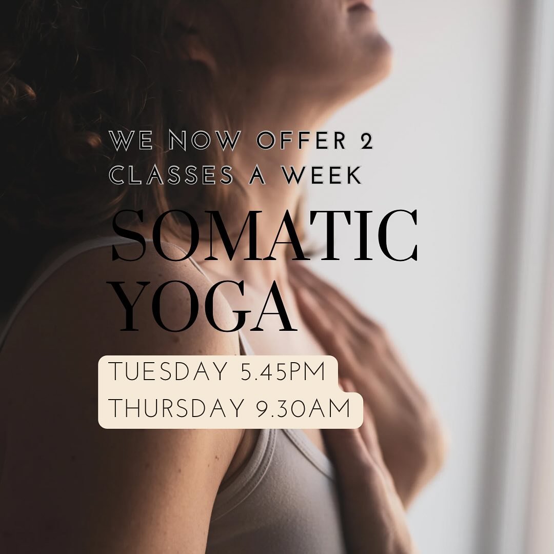 🌟 Exciting News! 🌟 We&rsquo;re thrilled to announce the addition of a new Somatic Yoga class to our schedule! Due to the popularity of our Thursday 9.30 am session, we&rsquo;re now offering another opportunity to deepen into the wisdom of your body