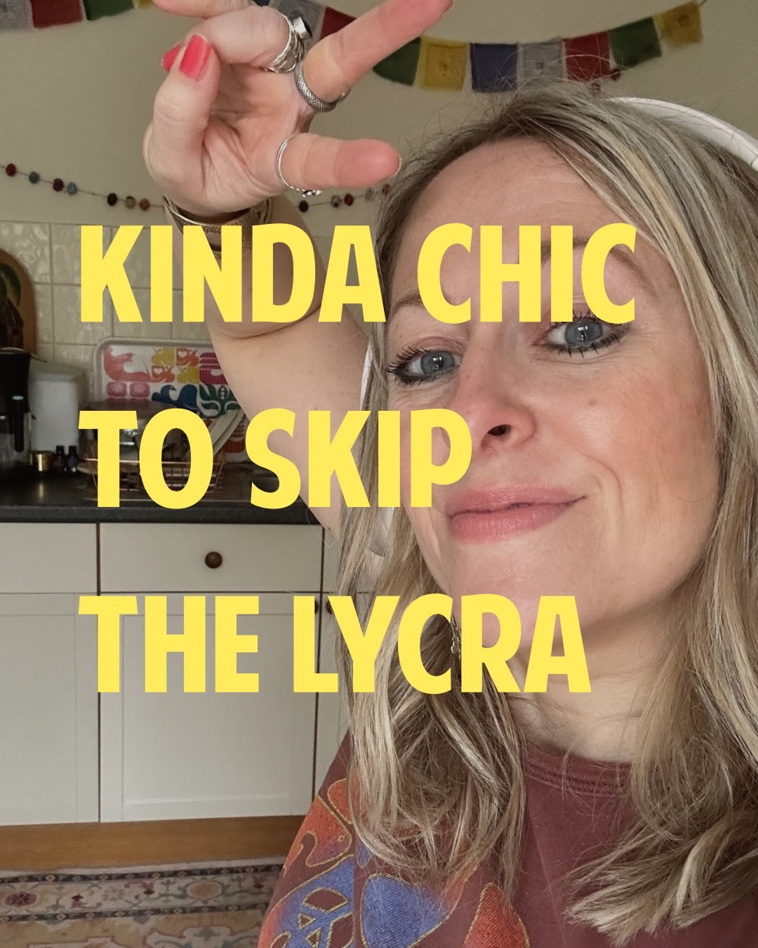 Kinda chic to skip the Lycra, move like a husky, and take a nap when you feel like it.

Kinda chic to actually stop and notice things. To enjoy your body instead of managing it. To stop performing wellness and just&hellip;be well.

None of this is gr