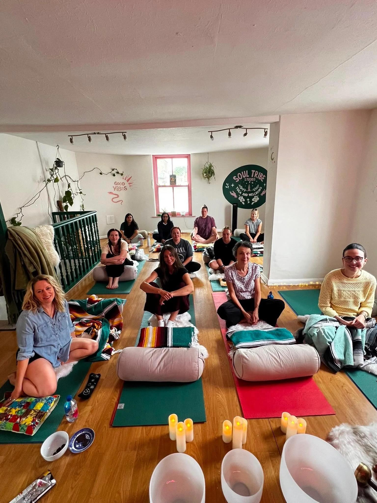 It&rsquo;s rare you&rsquo;ll catch me in a photo like this one. Usually I&rsquo;m the one on the mat, guiding the practice, watching over the room.

But this Sunday, I had the pleasure of receiving a sound bath from the wonderfully talented Carly fro