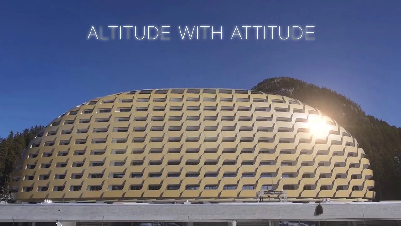 Created by artist and designer Henry Chebaane" STUDIO GRIGIO @ INTERCONTINENTAL DAVOS:  The ultimate "in the know" mountain experience for 21st century lifestyle travellers.  
STUDIO GRIGIO, a 1500 M2 destination taking the entire top floor of this i