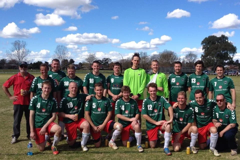 2014  Westside Panthers Men’s Team - Major Semi-Final 2-1 Loss 

Coach: Anthony Martin 

Back: Matthew Nott, Stu Marr, Shannon Osborne, Brian Sinclair, Nathen Basham, Alex Hangan, Josh Bernard, “King” Brad Tanswell, Lockie Taylor, Guy Powyer 

Front: