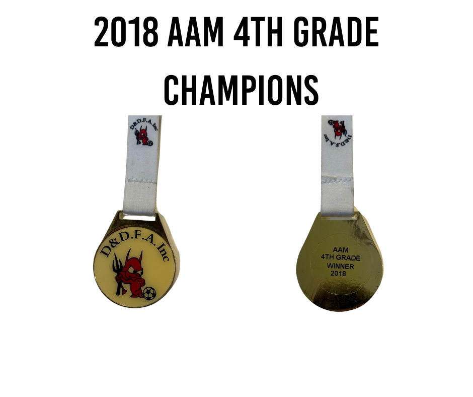 2018 AAM 4th Grade Champions Medal