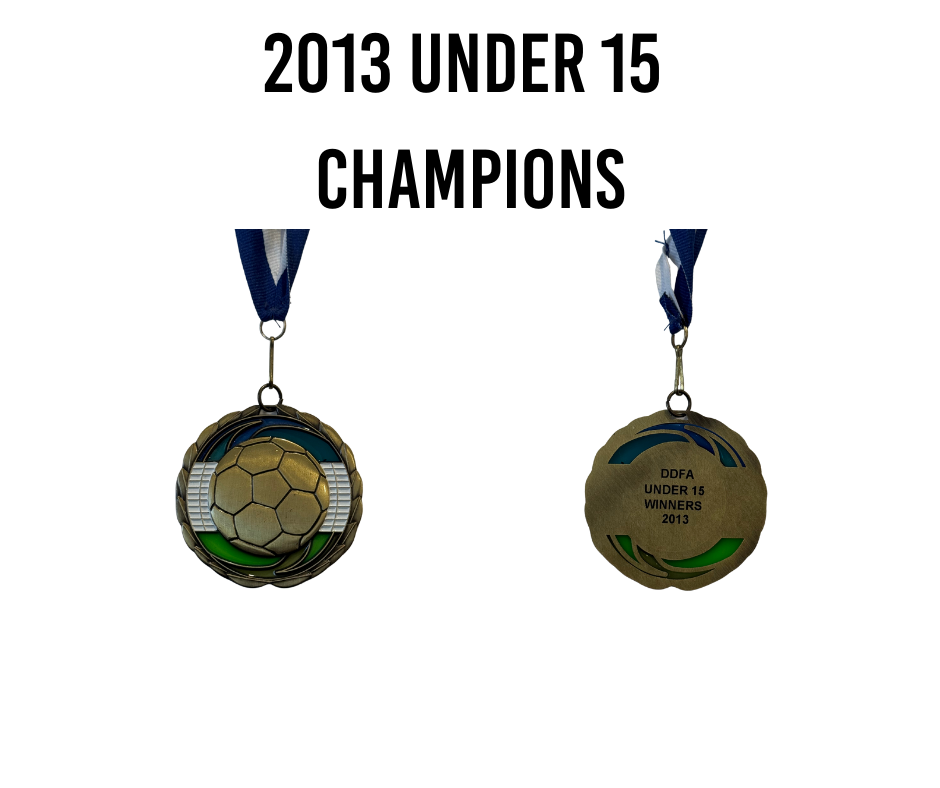 2013 Under 15's Champions Medal