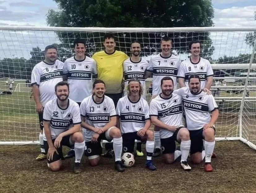 2022 Westside B grade Winners 
Back: Geramy Seymour, Brock Cameron, Alex Hangan, Isaac Maginnis, Fin Edwards, Connor Doran  
Front: Josh Thompson, Tom Browning, Jack Atkins, Nathen Daniel, Brodie Caton