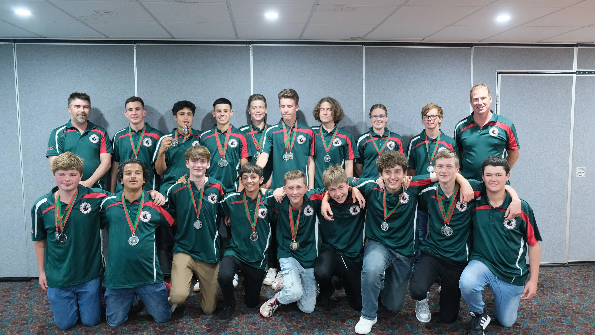 Combined U15's and U17's  
Coaches: Michael Moses, Nigel Braybon 

Back: Charlie Carr, Josh Tangaroa, Vander Shute, Matthew Knight, Caleb Aldridge, Zach Root, Phebie Ryan, Jacob Hawker  

Front: Lincoln Hughes, Zamuel Berger [missing name], Holden (M