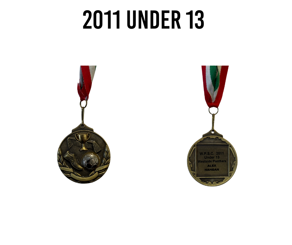 2011 Under 13's  Medal
