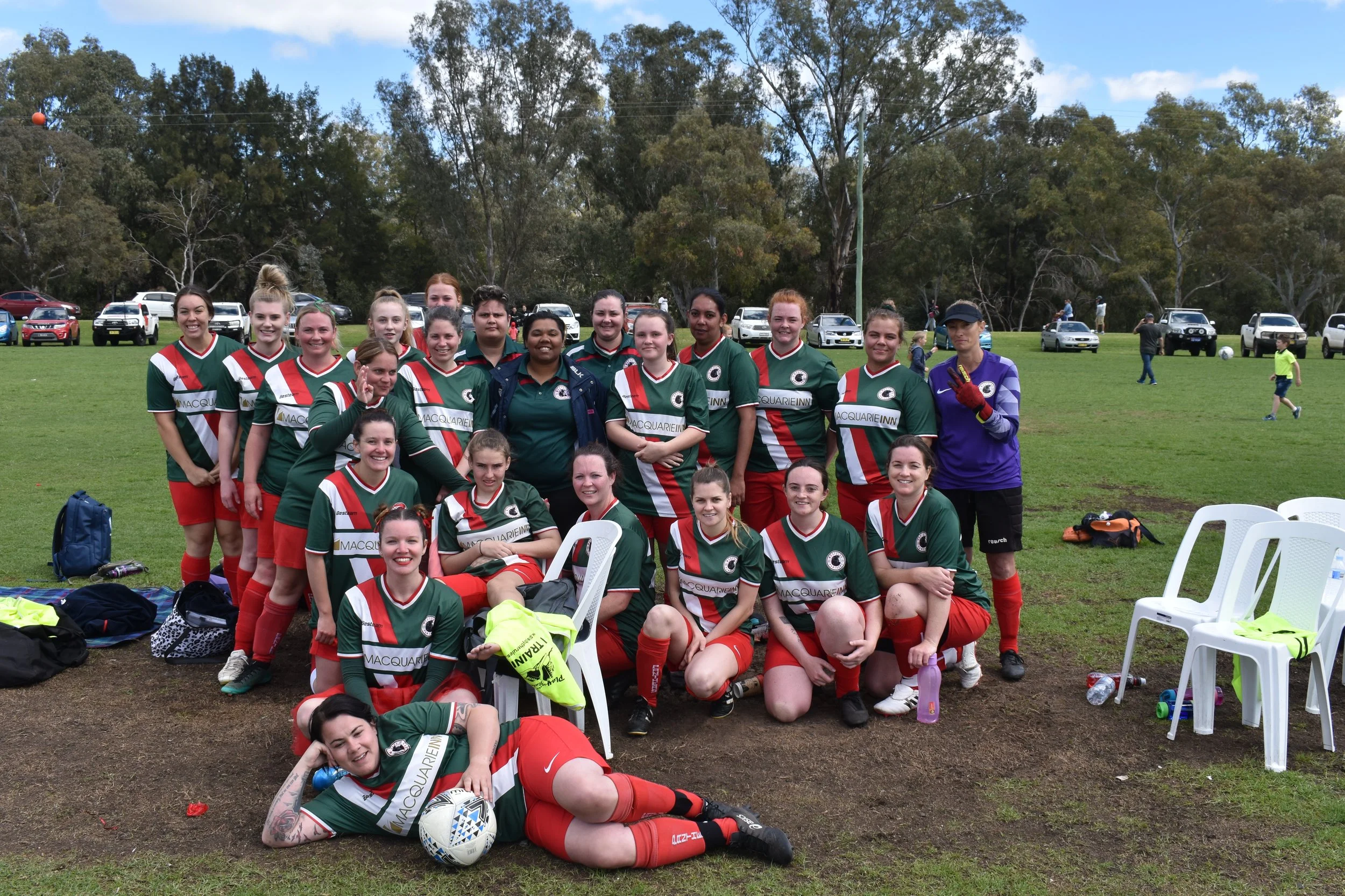 All Age Women's Combined 
Pictured: Melissa Gleeson, Jane Winter, Nyoka Boney, Peta Powyer, Lakeisha MacKay, Jess Kitch, Georgia Stanley, Joy Deveigne, Roxanne Farrelly, Caroline Wallace, Skyla Whalley, Jade Salmon, Brandy Hunt, Arlie Clout, Tori Can
