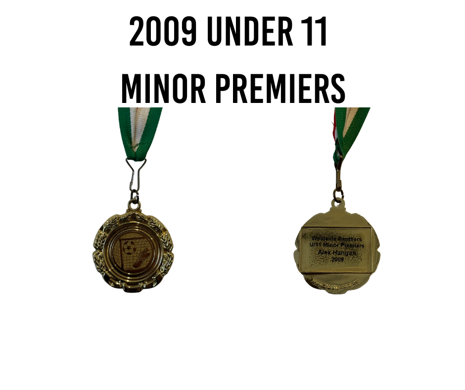 2009 Under 11's Minor Premiers