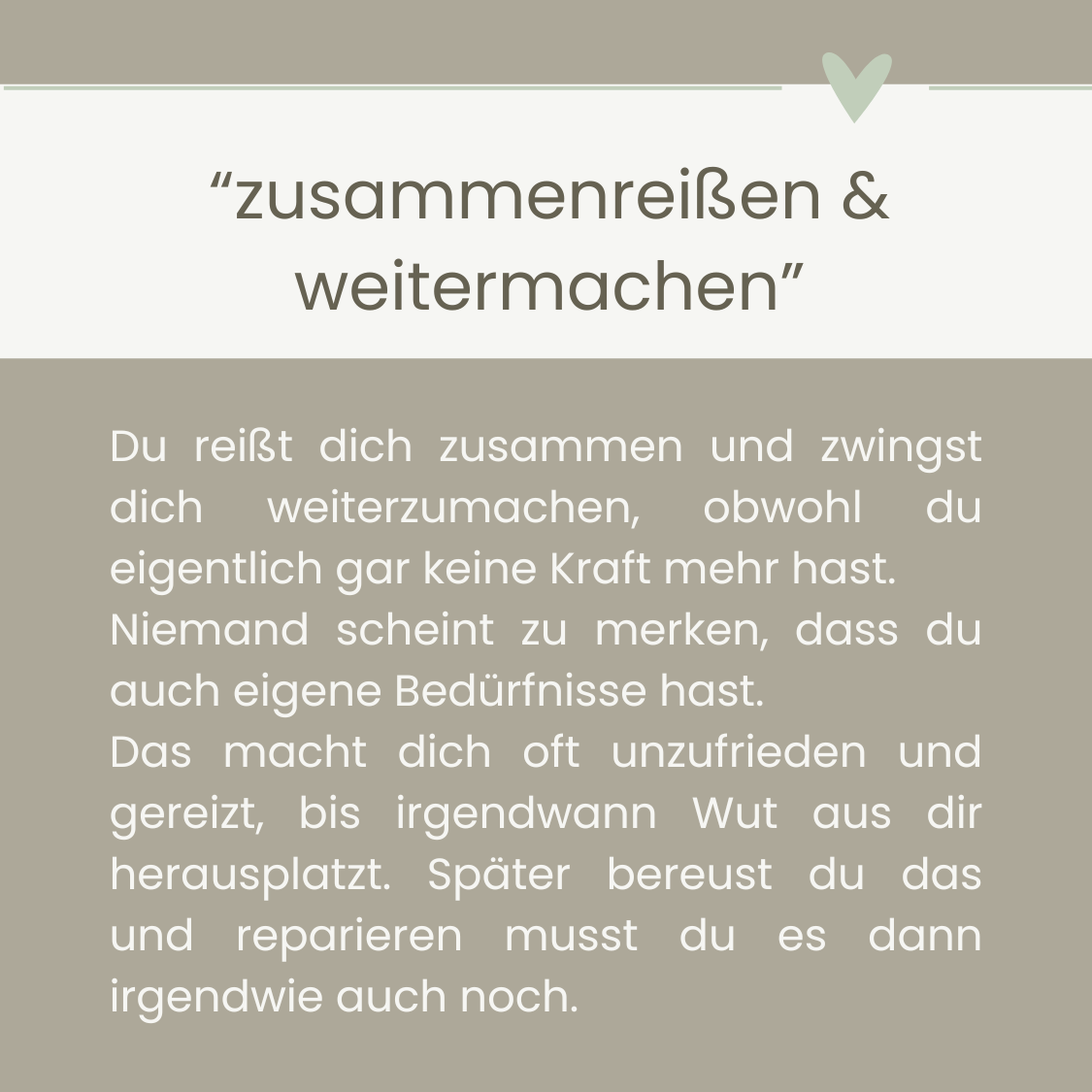 Ständige Selbstzweifel