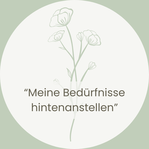 Bild Blume - Meine Bedürfnisse hintenanstellen