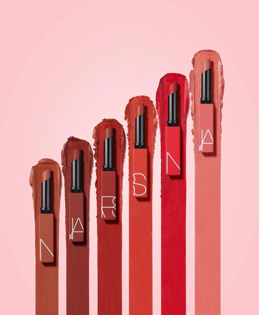 Still life beauty shoot of NARS lipsticks