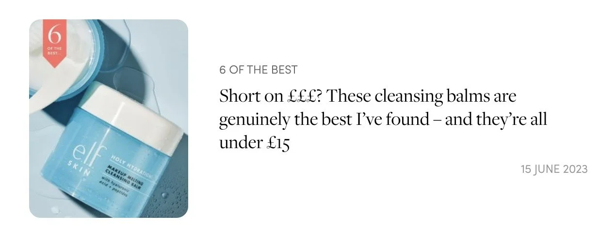 Best cleansing balms under £15