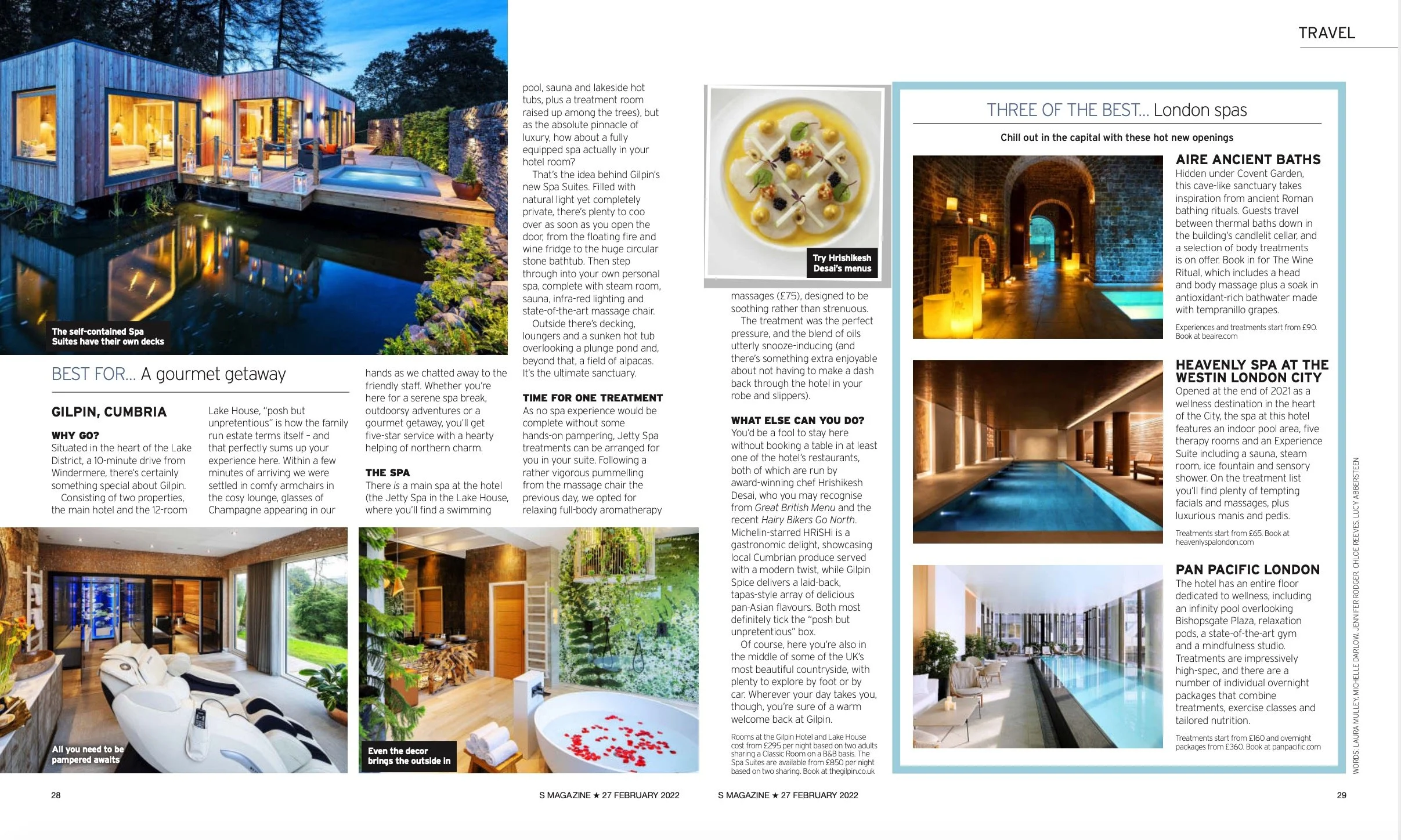 Best UK spas - Gilpin