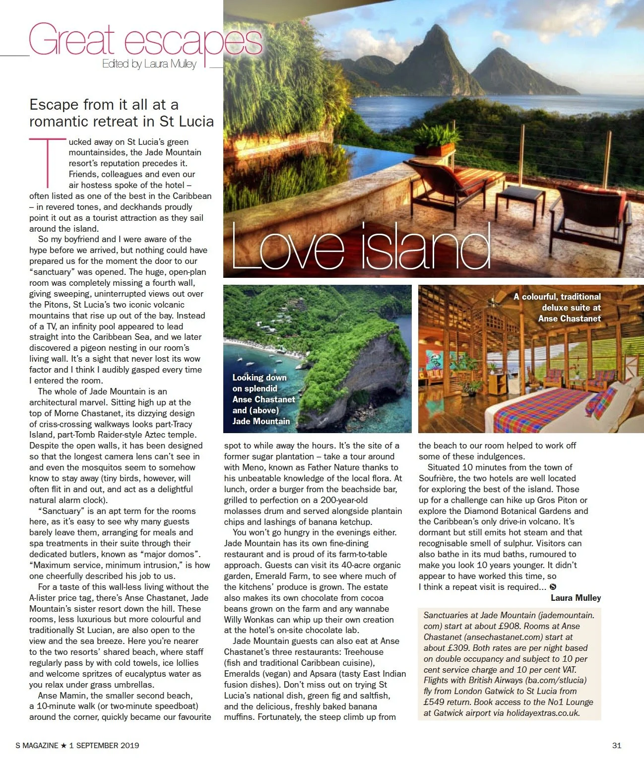 Jade Mountain hotel in St Lucia review