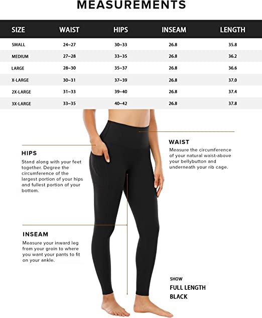 CHRLEISURE Leggings with Pockets for Women, High Waisted Tummy Control  Workout Yoga Pants (Black/Gray/Navy/Burgundy/Army Green) — Meeks Investor  Company