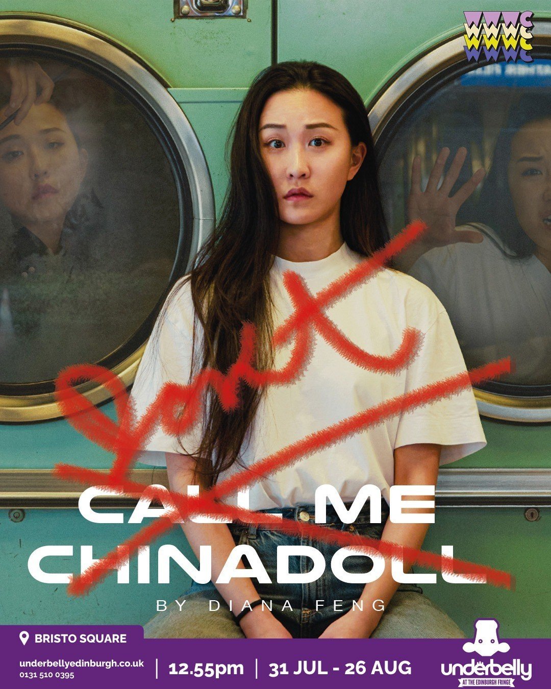 🎟️ Tickets are NOW ON SALE for Don't Call Me China Doll!⁠
⁠
📍 Underbelly Bristo Square (EH8 9AG)⁠
🗓️ 31 July-26 August @ 12:55pm⁠
💸 Tickets from &pound;7⁠
⁠
Available now on the @underbellyedinburgh website!⁠
⁠
As she prepares for the audition of