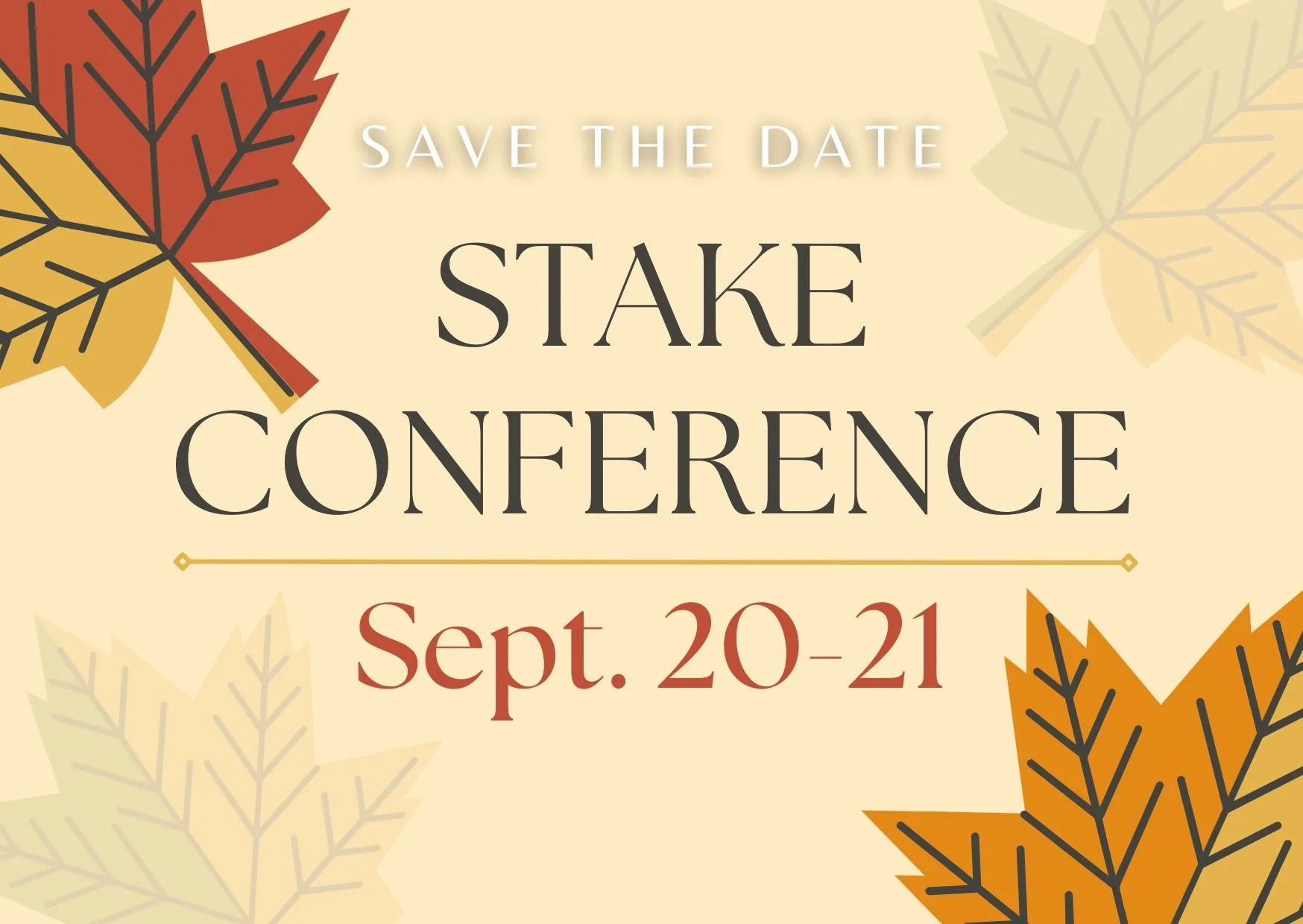 Join Us for Stake Conference September 20-21 — Franklin Tennessee Stake