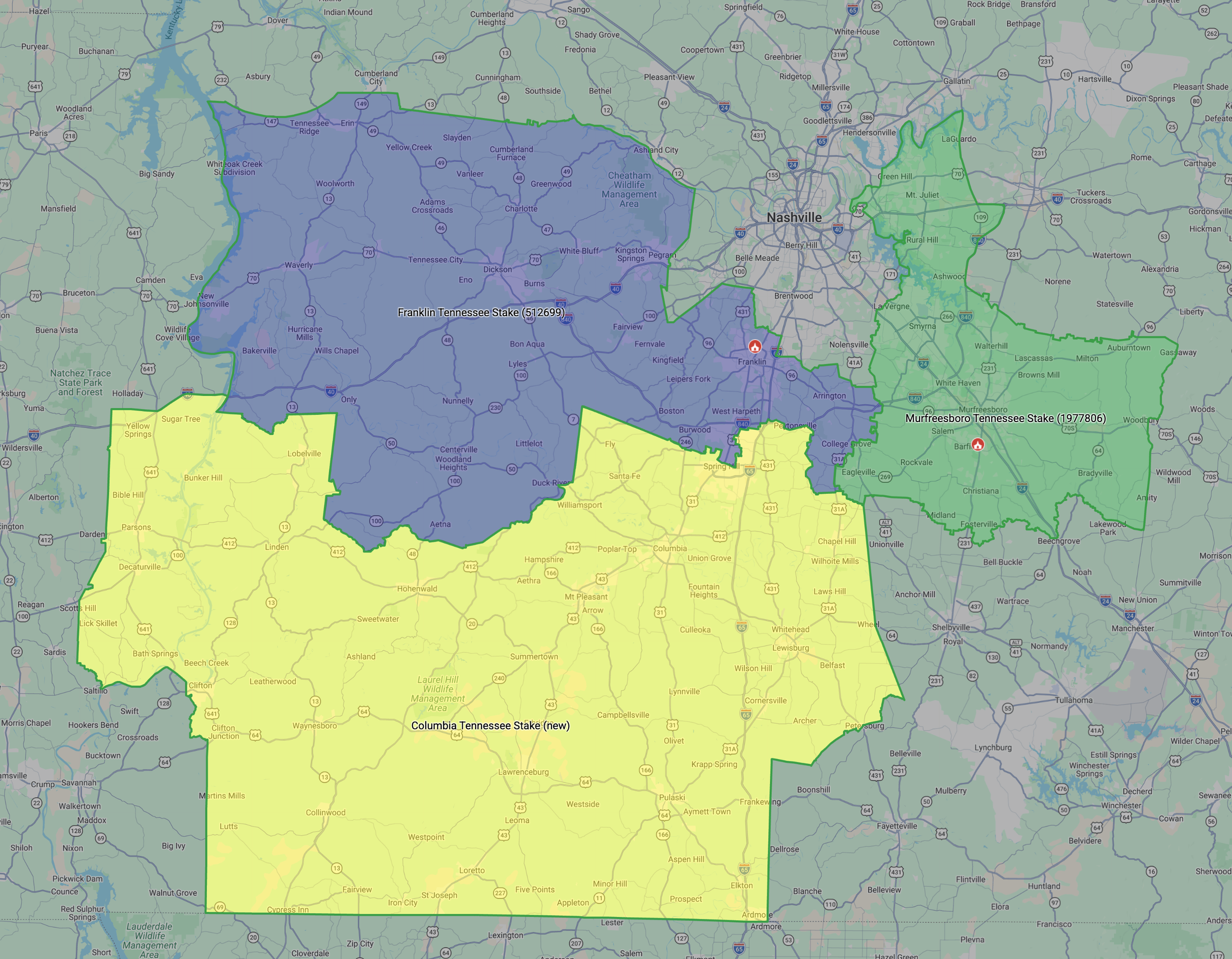 Columbia Stake Established and Other Stake Boundaries Adjusted