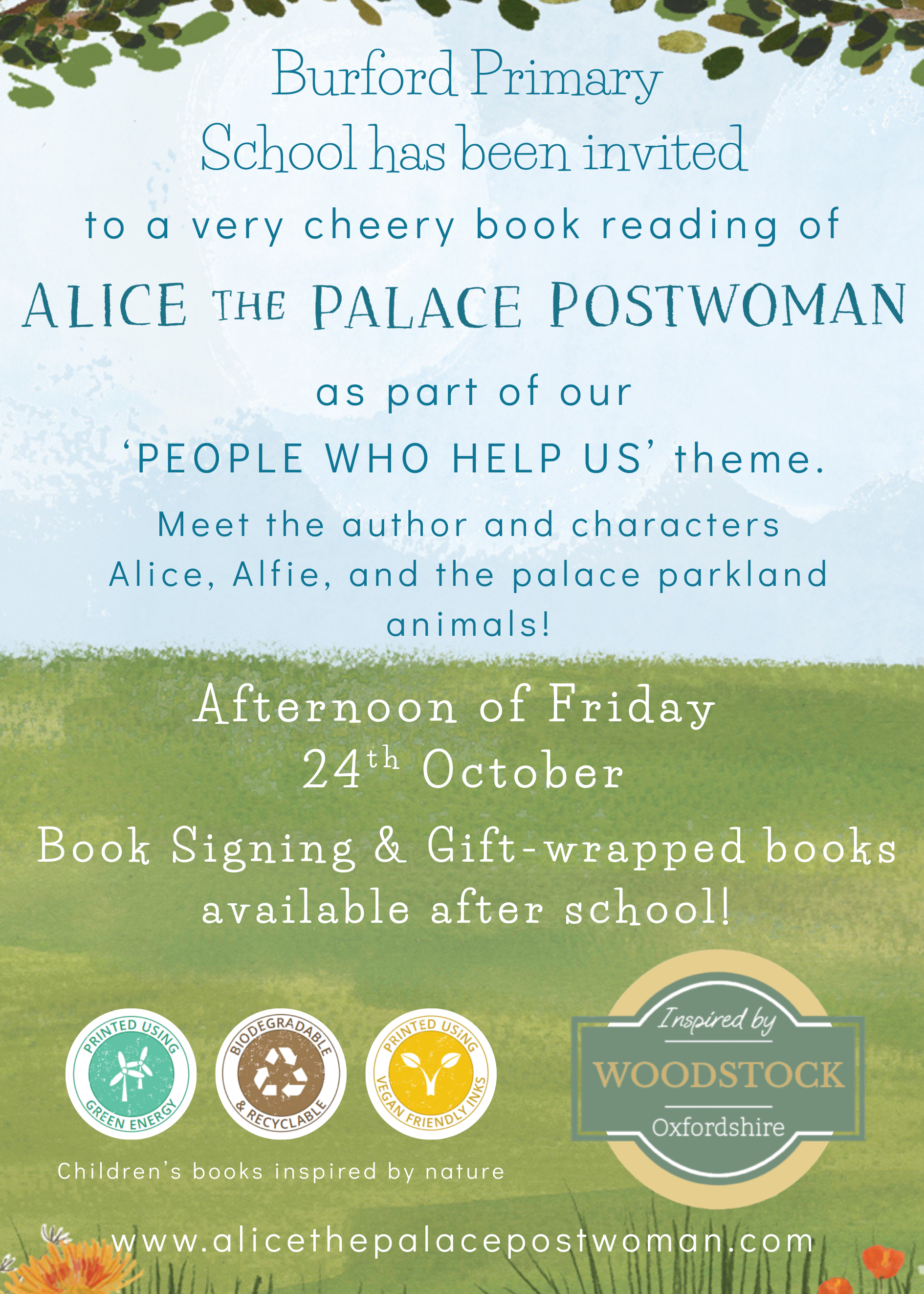 Upcoming Events — Alice The Palace Postwoman