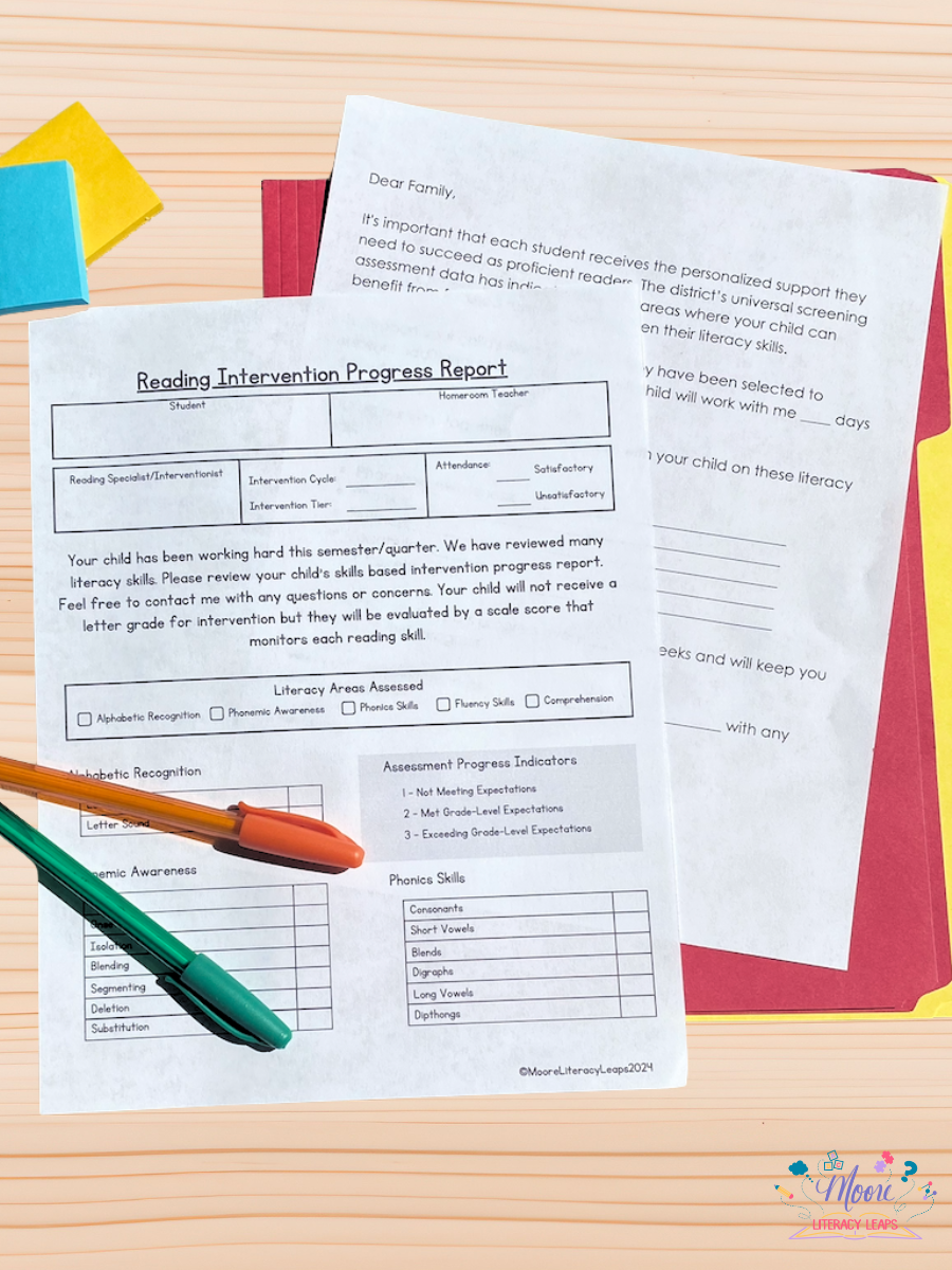 Parent Communication for Reading Interventionists