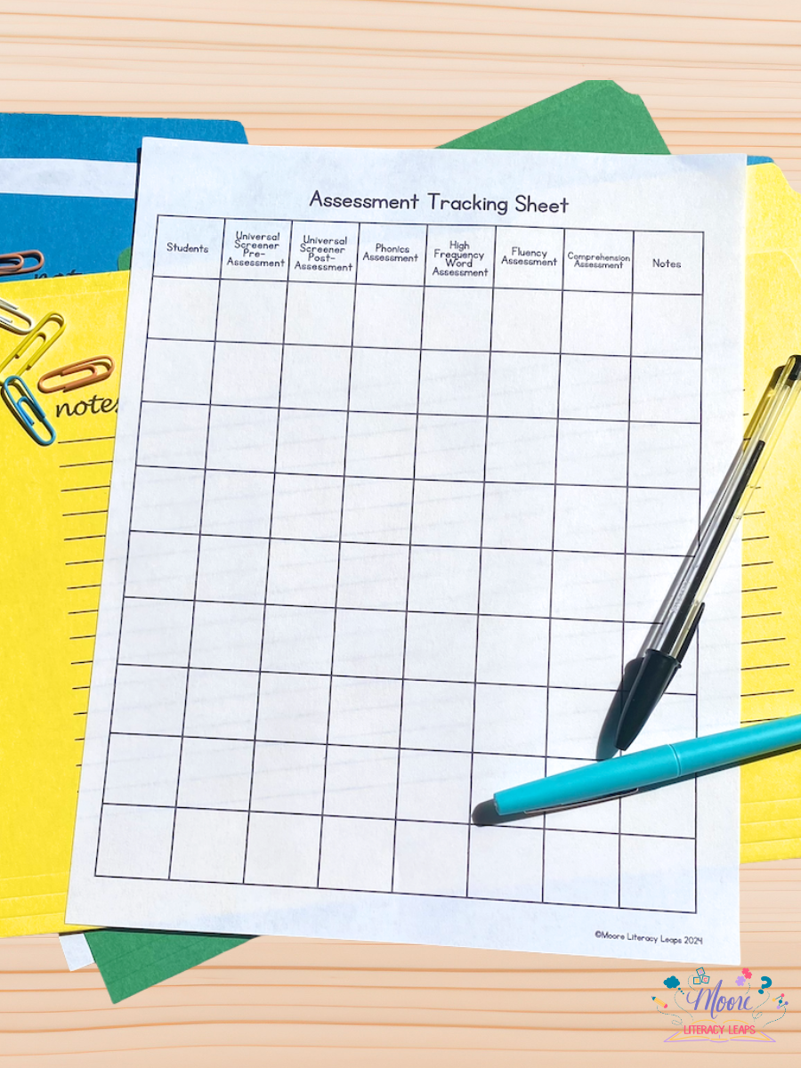 Assessment Tracking Sheet