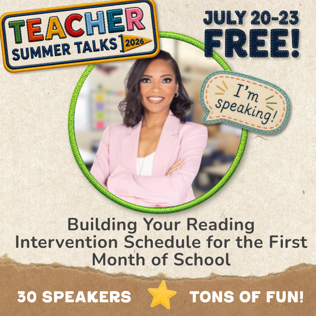 Teacher Summer Talks: Free Summer PD (July 20-23)