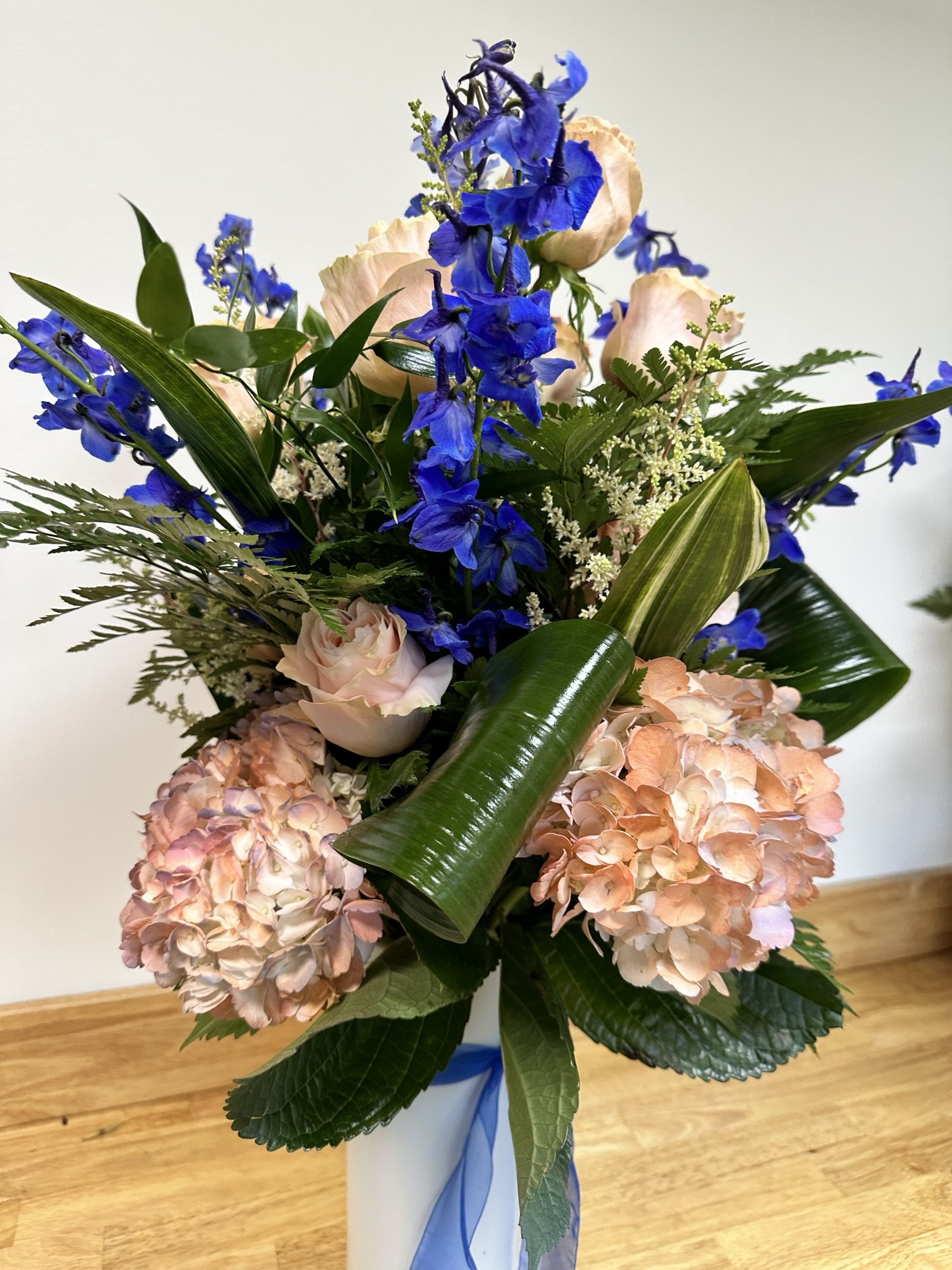 Crepe Blush Vase Arrangement