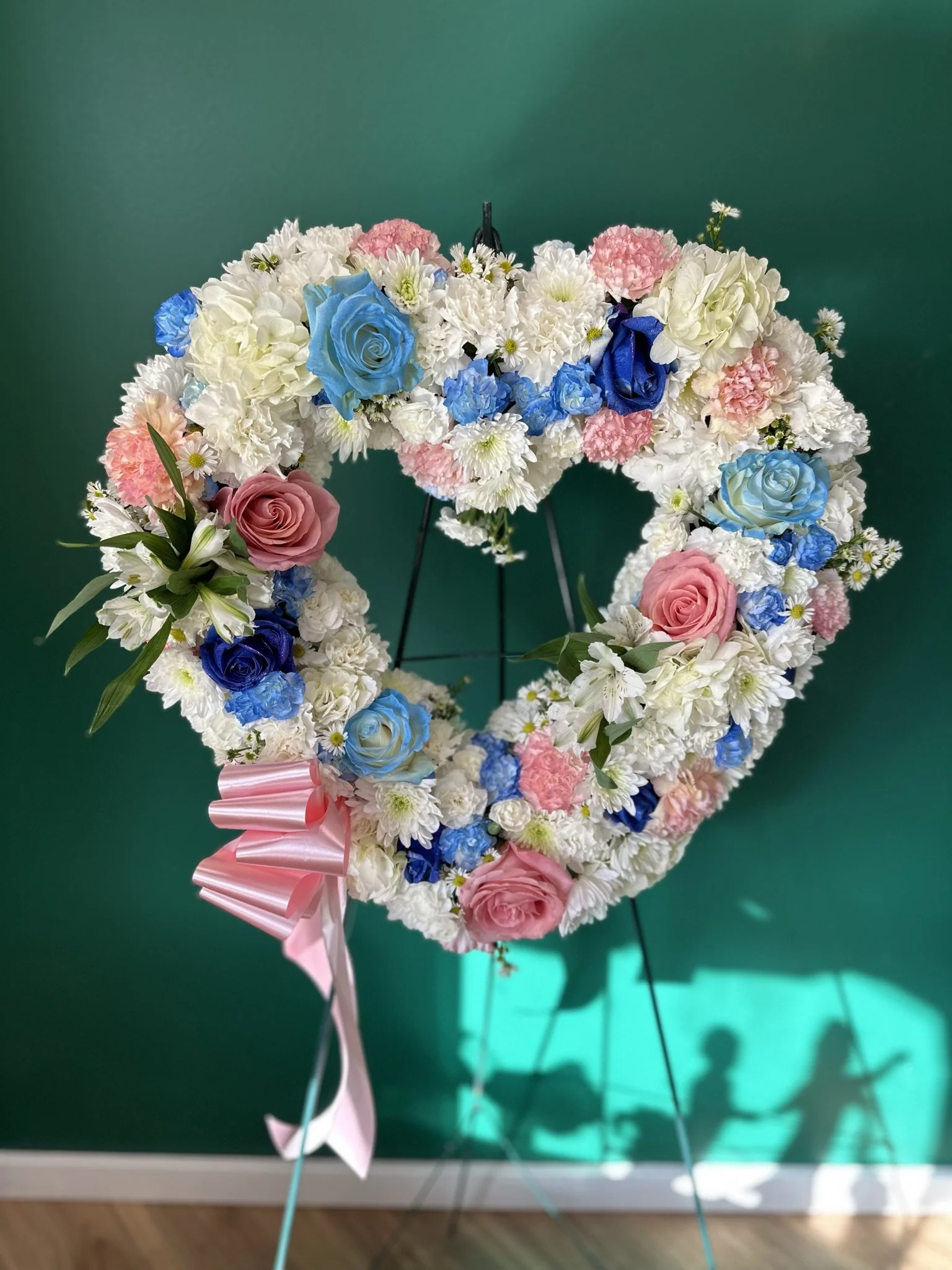 Light Shades of Rose Wreath