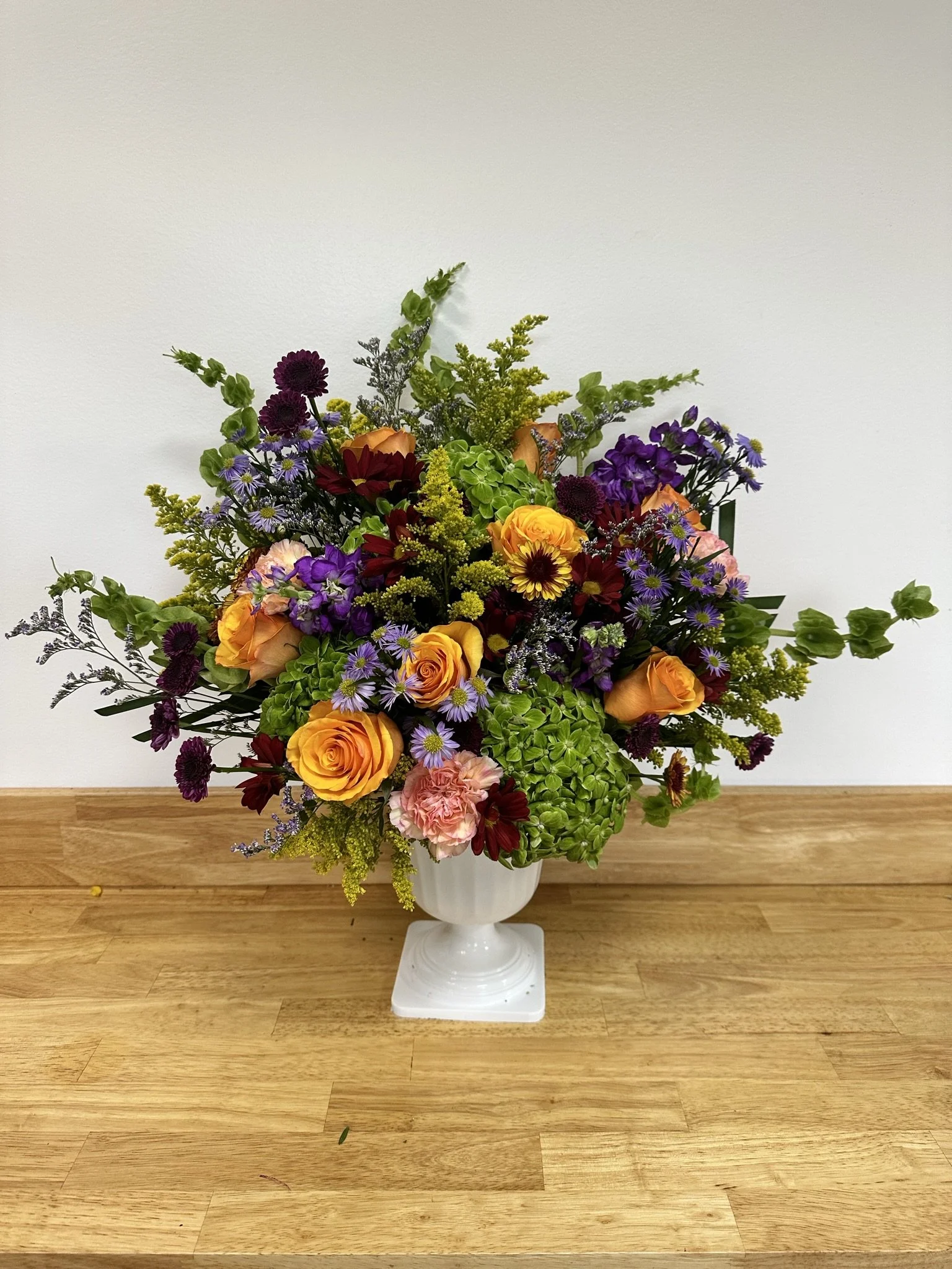 Ginger Honey Pedestal Arrangement