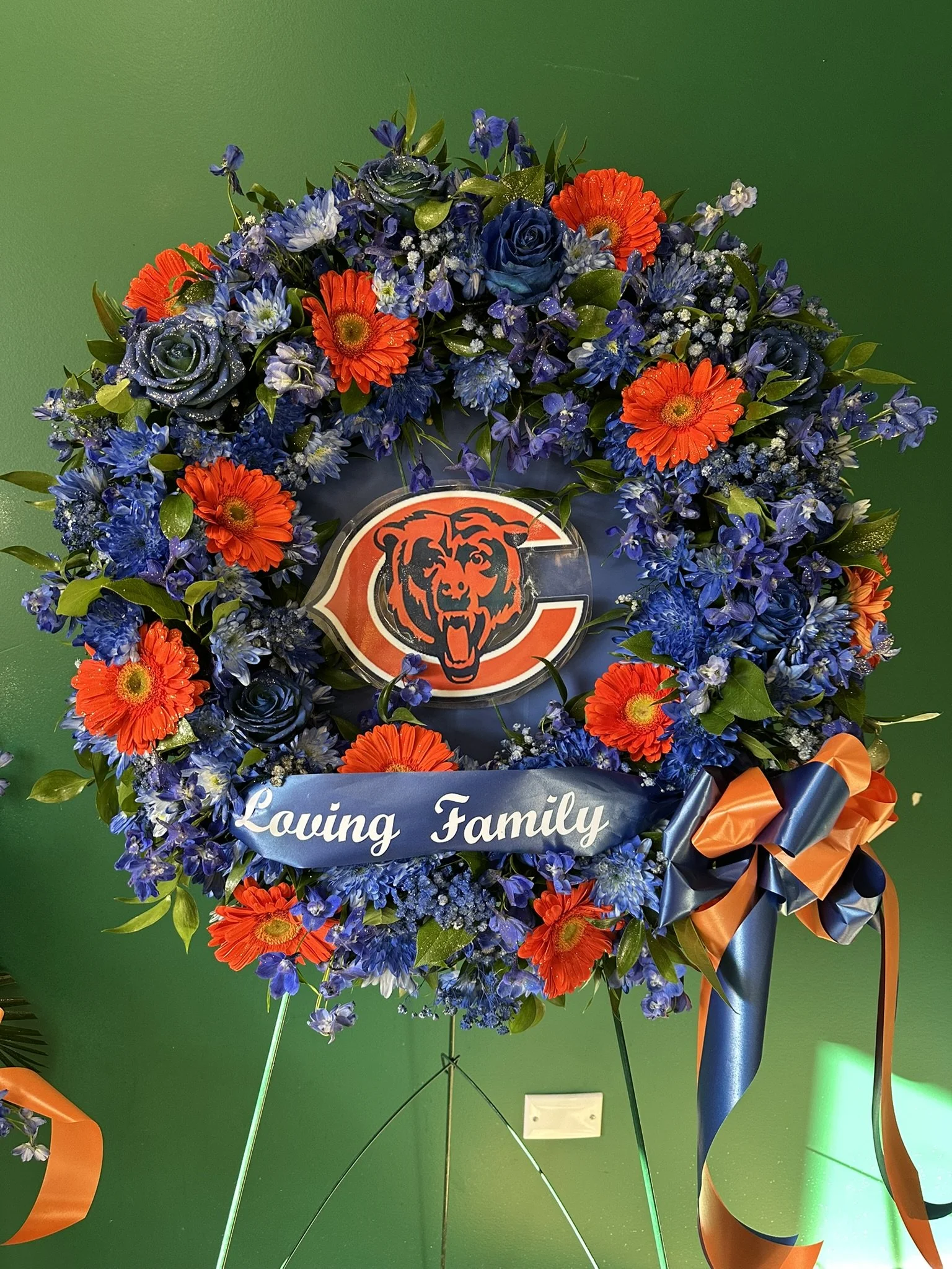 Custom Sports Team Logo Wreath