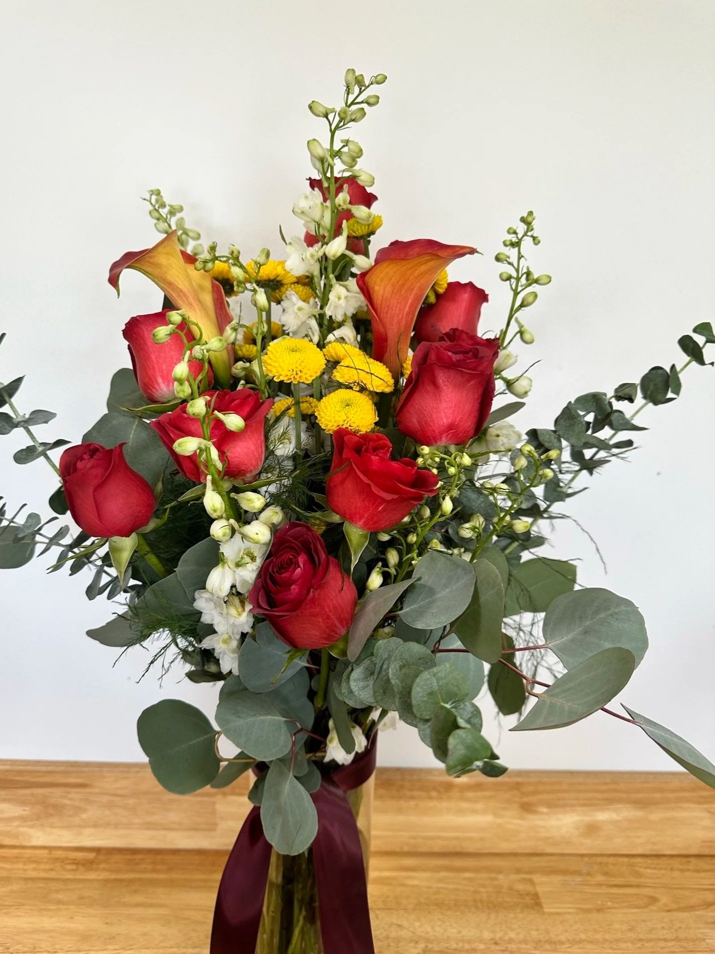 Sunset Love Vase Arrangement