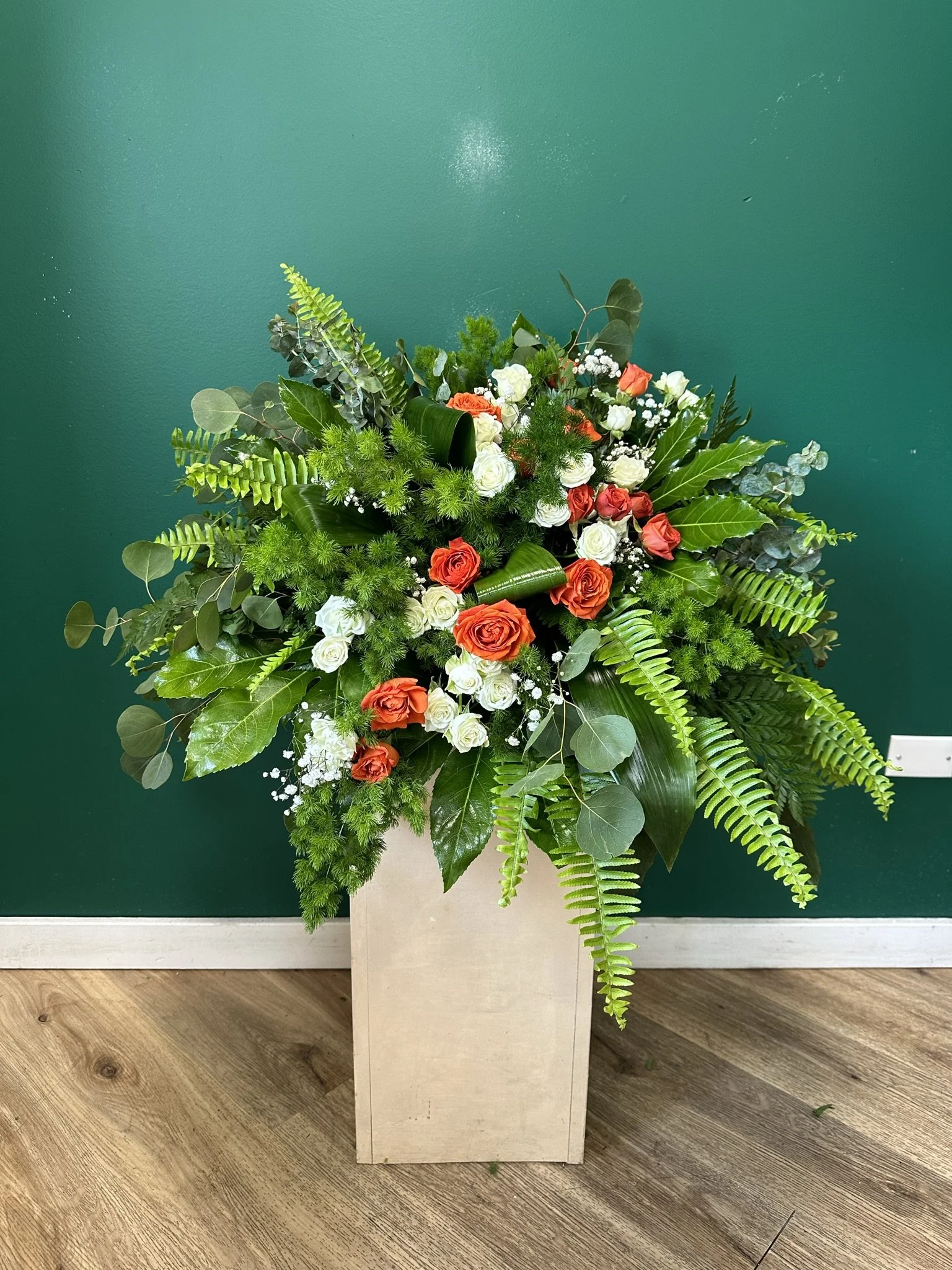 Center Of My Joy Casket Spray