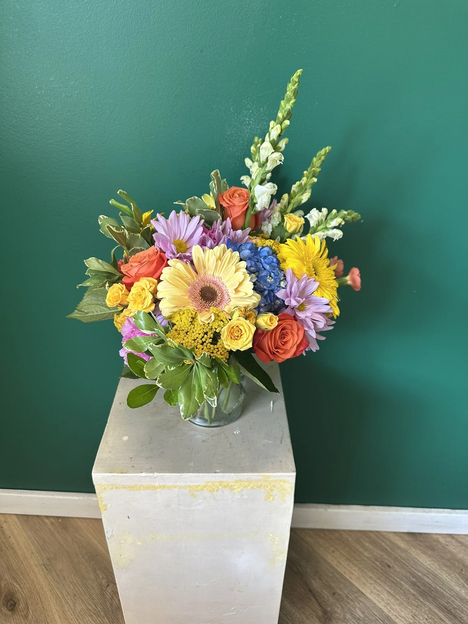 Bright Garden Vase Arrangement