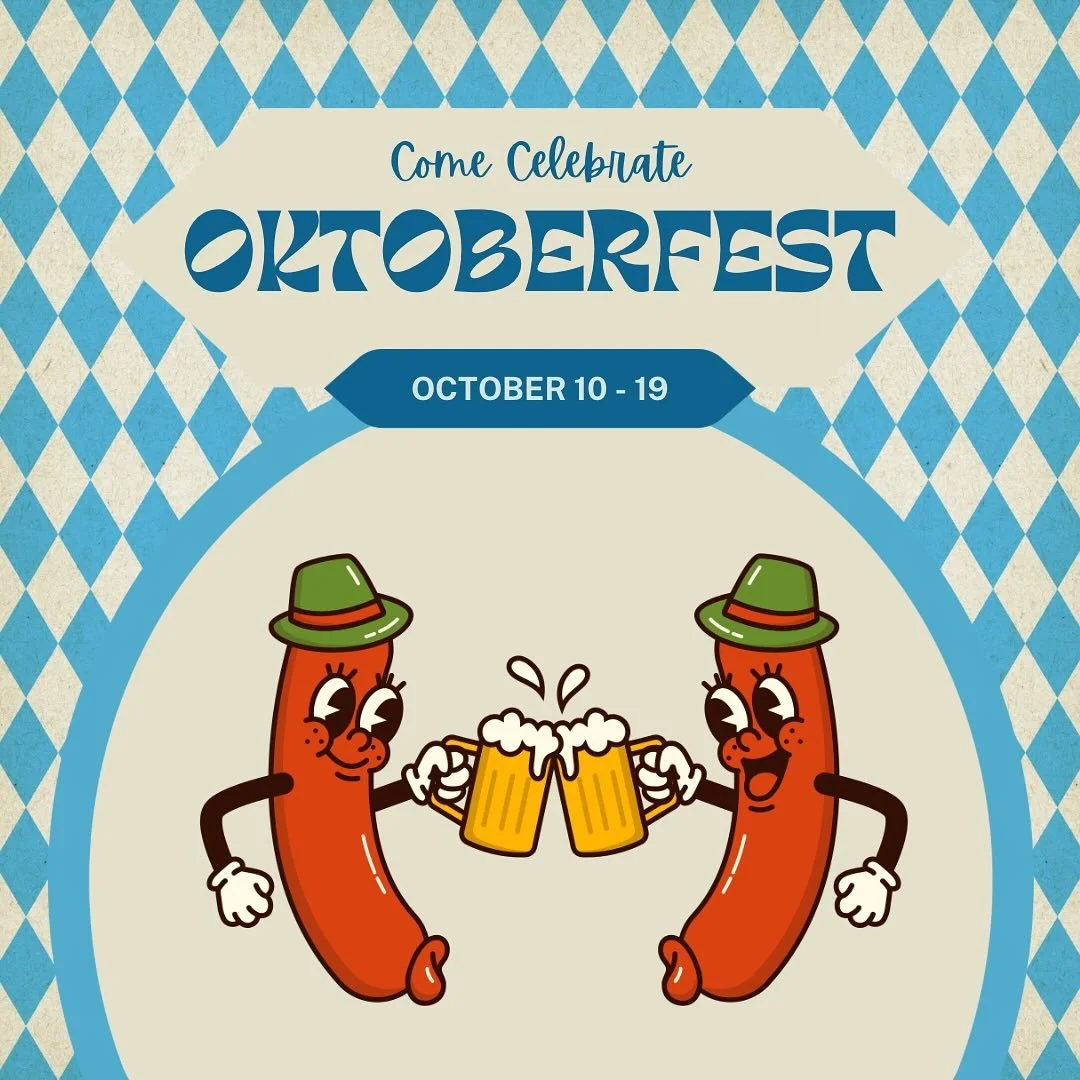Join us for Oktoberfest from October 10-19th! 
We&rsquo;ve got the beer, the bites, and all the gem&uuml;tlichkeit!