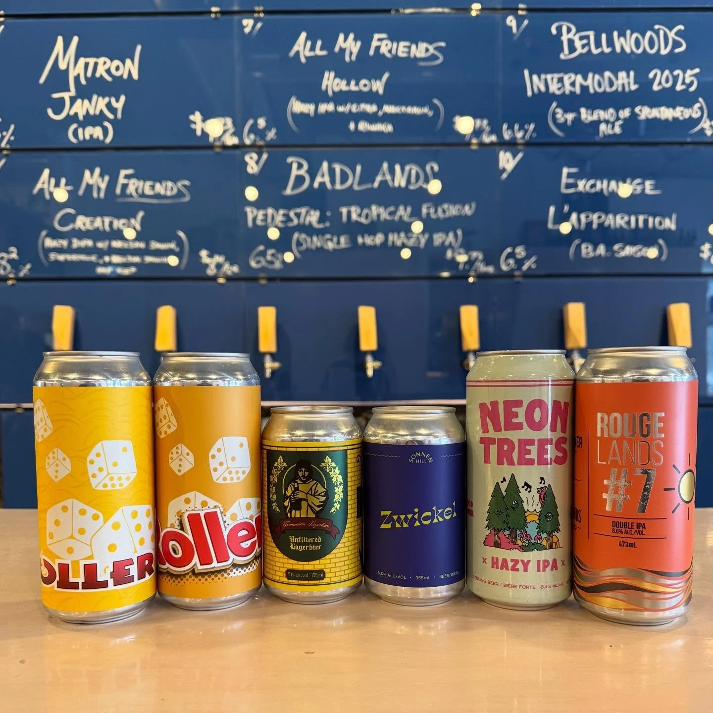 FRESH FRIDGIES
@counterpartbrewing Roller: Coffe Crisp, &amp; Roller: Twix
@truehistorybrewing Franconian Lagerbier
@sonnenhill zwickel
@townbrewery neon trees
@rougeriverbrewery Rougeland #7