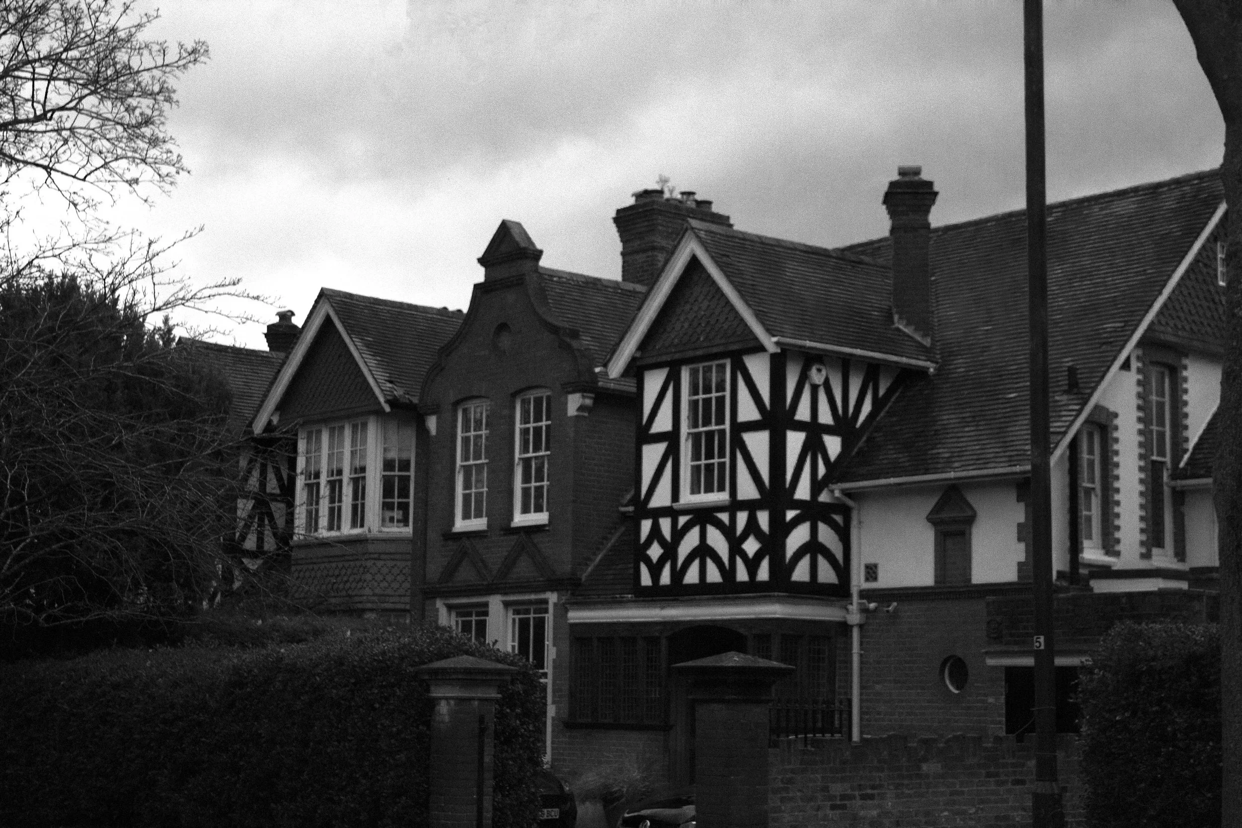 black and white houses london