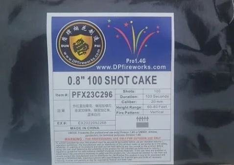 0.8" 100 shot Cake Ultra Finale - Mixed Effects "A"  -  PFX23C296