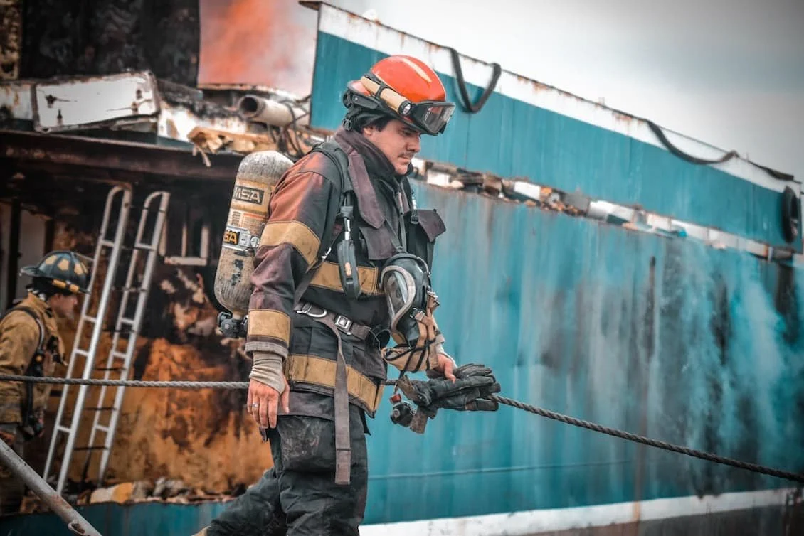 man-working-as-a-fire-fighter