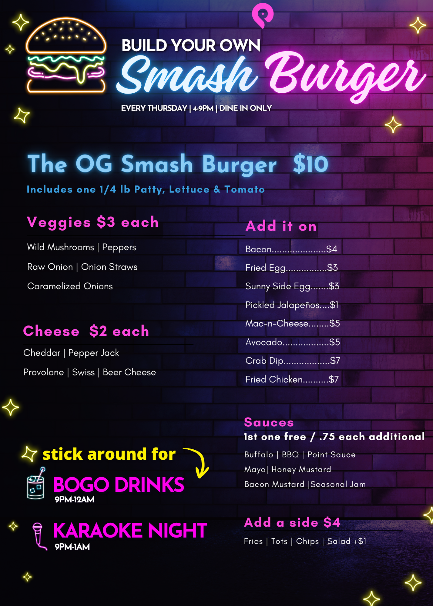 smash burger Baltimore, karaoke night baltimore, fells point burger night, fells point karaoke