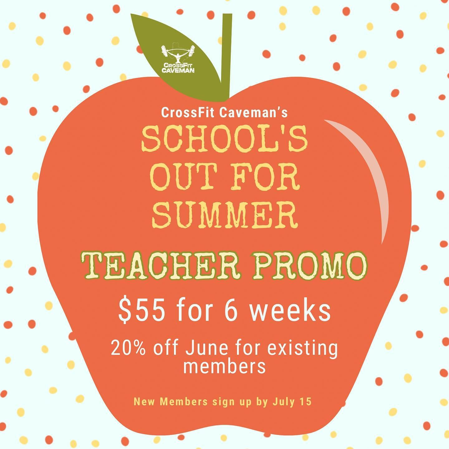 It&rsquo;s nearly the end of another school year- and time to send some appreciation to all of our educators! Do something great for yourself and take advantage of this fantastic deal! We are offering a special summer promo to all the educators - $55