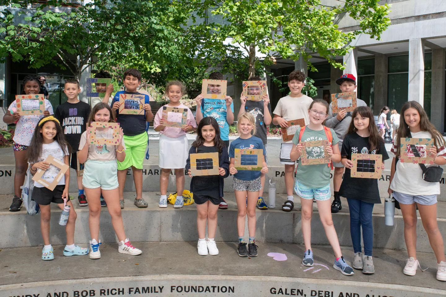 **Caption:**

&quot;Exploring the Rule of Thirds! 📸 Our Kidz n Cameras campers, aged 8-10, had a blast at Crystal Bridges during our week-long summer camp, learning about the rule of thirds. They made their own cards to help them see how dividing a 